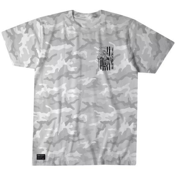 HOWITZER Men's T-Shirt DEFEND FLAG Military Grunt White S M L XL 2XL 3XL 4XL - Picture 11 of 15